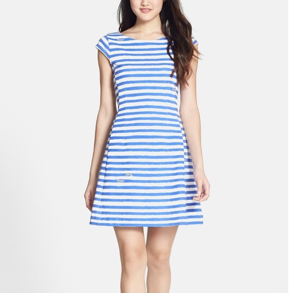 Lilly Pulitzer Dresses & Skirts - Lilly Pulitzer Stripe Briella Fit & Flare Dress S